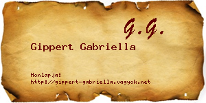 Gippert Gabriella névjegykártya